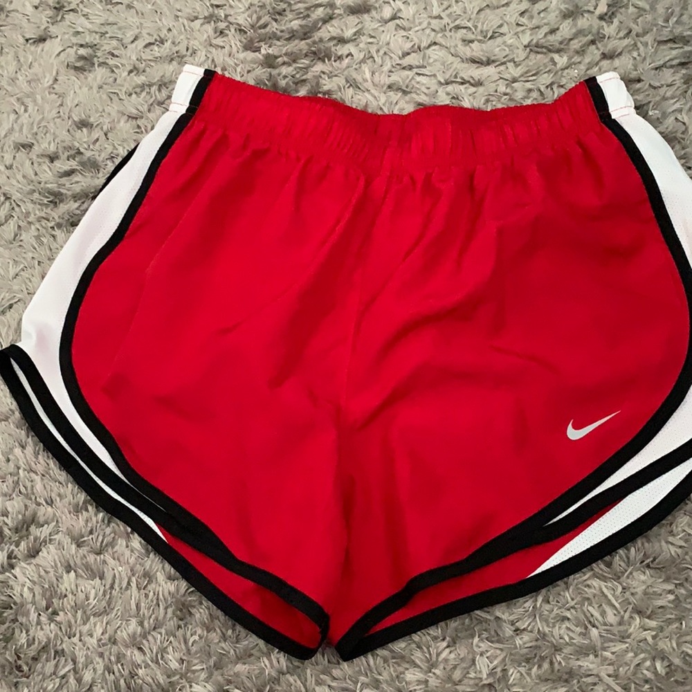 Nike red shorts